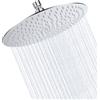 Hilandkom Soffione Doccia 10 Pollici(25CM) Doccia Fisso Rotondo, Soffione per Doccia in Inox 304, Testa Doccia Regolabile 360°, Può essere installato a parete o a soffitto