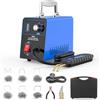 PLAYOCCAR Kit saldatore in plastica da 80 W con 600 agraffe calde, 220 V, kit di saldatura, 5 velocità di regolazione (15 W, 35 W, 45 W, 65 W, 80 W)