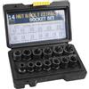 GOEDCH Set di estrattori per viti: 14 pezzi, set di rimozione dei dadi, estrattore a spirale per la rimozione di danni, dadi arrugginiti (6,35-19 mm)