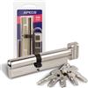 APECS Cilindro a pomolo APECS con serratura a cilindro 65 (30/35C) mm per serratura della porta di casa con 5 chiavi Modello SM-65(30/35C)-C