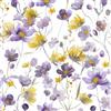 VaryFloral Carta Adesiva per Pareti Margherita Viola Carta da Parati per Mobili 30.5cmx300cm Rivestimento Adesivo Mobili Bianco Pellicola Impermeabile Mobile Vintage Rotolo Adesivo Camera Cassetto