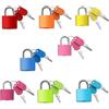 CHUANGOU 8 Pezzi Mini Lucchetto con Chiave，Piccolo Lucchetto Colorato，per Valigia, Armadietto, Zaino, Borsa, Diario, Cassetto.