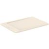 Ideal Standard - Ultra Flat S i.life, Piatto doccia rettangolare 100x70 in resina, Piletta di scarico lato corto, Finitura opaca effetto pietra, Sabbia