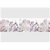 AG Design Bordura Autoadesiva Fiori Viola ad Acquerello, AWB 8482 | Decorazione Impermeabile per Pareti, Mobili, Carte da Parati, Rivestimenti Murali, Pellicola | Larghezza 500 x Altezza 13,8 cm