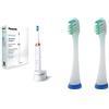 Panasonic EW-DC12 Spazzolino Elettrico a Vibrazioni Soniche, 3 modalità d'Uso, Movimento Orizzontale, Perfetto per Cura Tasche Paradontali, Bianco & EW0911 2pezzo(i) Bianco testina per spazzolino