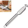 poraceous Squamatore Pesce, Squama Pesce Acciaio Inox, 3.5 x 23 cm Raschietto Pesces, Squamatore Pesces con Manico Lungo, per la Rimozione delle Squame, per Una Facile Pulizia
