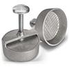 ADELMANN EDELSTAHLTECHNIK Pressa professionale XL per hamburger | rivestimento antiaderente | 4,9 pollici Hamburger Patty Maker | for perfect patties
