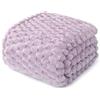 Whale Flotilla Coperta Morbida con Motivo Jacquard 3D, Coperta per Divano, letto, Squisita e Calda, per 4 Stagioni, 220 x 240 cm, Lilla