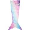 Dtiaagto Coperta a coda di sirena per ragazze, morbida flanella, portatile, per bambini, per soggiorno, divano, coperta regalo di compleanno (55 x 20)