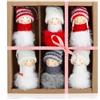 COM-FOUR® 6x Premium ciondoli per albero di Natale angeli - Decorazioni per albero di Natale - Troll decorativi svedesi-scandinavi, angeli, fate, Babbi Natale come decorazioni per albero di Natale