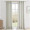CUTEWIND Tende Lino Naturale con Occhielli per Interni Camera da Letto Moderna Soggiorno 2 Pezzi, 140x250 CM, Tenda da Interno Semitrasparente per Salotto Eleganti Cameretta Porta Finestra