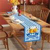 Yanghad Oktoberfest Runner da Tavolo , Accessori Oktoberfest Lavabile, Decorazione Bavarese a Forma di Diamante in Blu e Bianco, Decorazione da Tavolo a Quadri per la Festa del Wiesn e la Serata Bavar