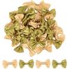 QUARKZMAN 50Pz Fiocchetti Champagne e Oro 1.5 x 1 Mini Fiocco di Nastro Raso Multicolori Piccoli per Cucito DIY Scrapbooking Regalo Presente Decorazione Casa Natalizi