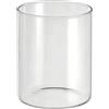 OHEETU Vaso cilindrico in vetro trasparente alto 10,2 cm, moderno vaso per fiori, supporto per bouquet di piante, portacandele, per matrimoni, casa, ufficio