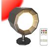 LXSINO Lampada da parete a batteria, lampada da parete interna con telecomando, 3 opzioni di colore e luce rossa dimmerabile, rotazione magnetica a 360°, ricaricabile