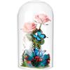 PH PandaHall 17x10cm Cupola di Vetro Campana di Vetro per Candele, Mini Espositore a Cupola per Gioielli Protezione Antica Conservazione Dessert Centrotavola di Natale, Nessuna Base