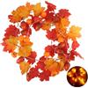 CYIOU Catena Foglie Zucca di Acero Luci Halloween Decorazioni Autunnali 3 M 20 LED Ghirlanda Autunnale a Batteria per Decorazioni Halloween Autunno Interna ed Esterna