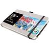 Funto Watercolor Journal, 8,5x5,5, 48 Pagine, Pressato a Freddo, Tasca Interna in Carta e Fascia Elastica, Materiale Artistico per Tecniche Miste