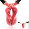 AMAZBEE Indossabile Vagina finta per Crossdressing Transgender Mutandine figa in silicone Massaggio Clitoride Gaff Uomini artificiali Pads Vagina finta