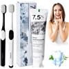 Naapesi 7.5% Hydroxyapatite Toothpaste, Idrossiapatite Dentifricio con 2 Toothbrush, Rafforzamento Dei Denti, Dentifricio Sensitive, Protezione Delle Gengive, Gengive Irritate,Mint, 4 Oz (120g) 1Pk