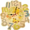 HESS SINCE 1990 Hess Holzspielzeug 30015 - Orologio da parete in legno, giraffa Emil, orologio per bambini con meccanismo al quarzo, diametro circa 26 cm, fatta a mano per la cameretta di bambini e ragazzi