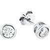 s.Oliver Orecchini a perno Orecchinida Donna in Argento 925, con zirconi sintetici, 0,6 cm, Argento, Forniti in confezione regalo per gioielli