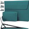 HYZUO 15 Pollici Borsa Custodia PC Portatile con Supporto Regolabile per MacBook Air 15 M5 A3448 M4 A3241 M3 A3114 M2 A2941 2026-2023, MacBook Pro 15, 15 Surface Laptop 7/6/5/4, Verde Scuro