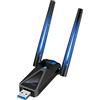ElecMoga Chiavetta WiFi AC1300 USB Adattatore USB WiFi 5GHz/2.4GHz, Antenna 5dBi, Compatibile con PC Fisso, Laptop, WiFi Portatile, Chiavetta Internet