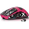 ATTACK SHARK X3 49g SUPERLIGHT Mouse with Tape, PixArt PAW3395 Gaming Sensor, BT/2.4G Wireless/Wired Gaming Mouse, 6 Adjustable DPI 26000, 200 Hrs Battery, Office Mice for Win11/Xbox/PS/Mac