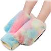 mizikuu Borsa dell'acqua calda, 2 l, scaldapiedi senza corrente, 2 in 1, per piedi, comoda borsa termica riscaldante, per donne, uomini, adulti, 36 x 32 cm, colore
