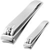SS INSTRUMENTX KATX Set 2 Pezzi Tagliaunghie, Taglia unghie in Acciaio Inox Heavy Duty per Dita delle Mani e dei Piedi, Affilato, Durevole Tronchesino Unghie Piedi per Uomini, Donne e Bambini