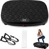 Worldgeil Pedana Vibrante Dimagrante, Vibration Plate per Circolazione Gambe, Display a LED e Telecomando, Allenamento a Casa Pedana Vibrante