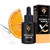 IMKRC Siero alla vitamina C, 20% acido L-ascorbico, con acido ialuronico, acido ferulico, vitamina E, 30 ml