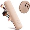 INTACASE Custodia in silicone per pennelli da trucco e per il trucco in spugna di bellezza, organizer da viaggio, protegge i pennelli da trucco, custodia per frullatore di bellezza, Beige, 20 cm