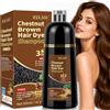 BLSFXROE Shampoo colorante per capelli - 500 ml di tintura per capelli, marrone castagno Hair Dye Shampoo 3 in 1 per capelli grigi e barba, shampoo colorante per uomini e donne (marrone castagno)