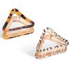 SXQLYH Pinze Per Capelli in acetato, 5 cm, 2PCS Pinza Capelli Donna triangolari per capelli di medie dimensioni, clip antiscivolo semi-trasparente, piccole per donne e ragazze