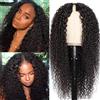 Feslous Parrucca Donna Capelli Veri Umani V Part Wig Human Hair Curly Upgrade U Part Parrucca Capelli Glueless Full Head Clip In Half Wig Human Hair None Lace Front Wig 20 Inch