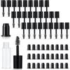 Telooco 27 pezzi nero vuoto mascara tubetto 3 ml pennello vuoto per ciglia bottiglia con bacchetta magica