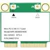 Paaruter BE200 WiFi7 8774M Tri Band 2.4G/5G 6GHz Wireless Network WiFi Card WiFi 7 Mini-PCIE Adapter per Win10/11