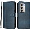 Generic Custodia per Xiaomi Redmi 15 4G Flip Cover Caso Retro in PU Pelle Portafoglio Custodia Carta Fessura Supporto Chiusura Magnetica Cover per Xiaomi Redmi 15 4G, Blu
