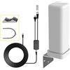 Ujjdwiurgh Antenna TV Digitale 4K 35dBi Canale HDTV 0 per Esterni Amplificatore di Segnale A Lungo Raggio da 6000 Miglia per ATSC/DVB-T/DMB-T/ISDB-T