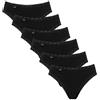 sloggi Donna 24/7 Cotton Lace Tai C3P Slip, Bianco, 40, 6 x nero., 50