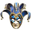 Generico Maschera Veneziana Uomo Donna, Maschera Carnevale Donna, Maschera Carnevale Halloween Festa Per Cosplay, Costume Party, Maschere Anonime Per Feste (Blue, One Size)