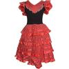 BETTER WITH FRIENDS 2 anni. Vestito da bambina per danza flamenco o sivigliana, tradizionale spagnolo, colori spagna 24 mesi