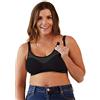 Bravado Designs BRAVADO! DESIGNS Body Silk Seamless Sheer Wireless Premaman & Allattamento Reggiseno | B, C, D, DD/E, DDD/F Cup - nero - L