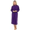 Lady Olga Calda e morbida vestaglia in pile a maniche lunghe, con bottoni e tasche, da donna Viola 54/56 IT
