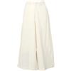 GURU SHOP Pantaloni da donna in cotone a vita alta, comodi 7/8, in cotone, pantaloni alternativi, lino, 46