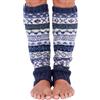 Pachamama Donne 100% Lana Scaldamuscolo lavorato a mano Fair Isle Pattern Denim Multicolore Vestibilità Regolare Fatto A Mano Extra Caldo, denim, Etichettalia unica