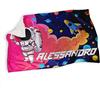 Generico Astronauta Plaid Personalizzato con Nome Bambina Bambino Inverno Compleanno Natale Coperta Pile Culla Letto Caldo Morbido Casa Divano Bambini colorato Spazio Razzo Stampa personalizzata 100x150cm