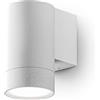 Gea Led Applique Led Gea Led Lily M Ges1060 Gu10 Ip54 Bianco Lampada Parete Alluminio Monoemissione Moderno